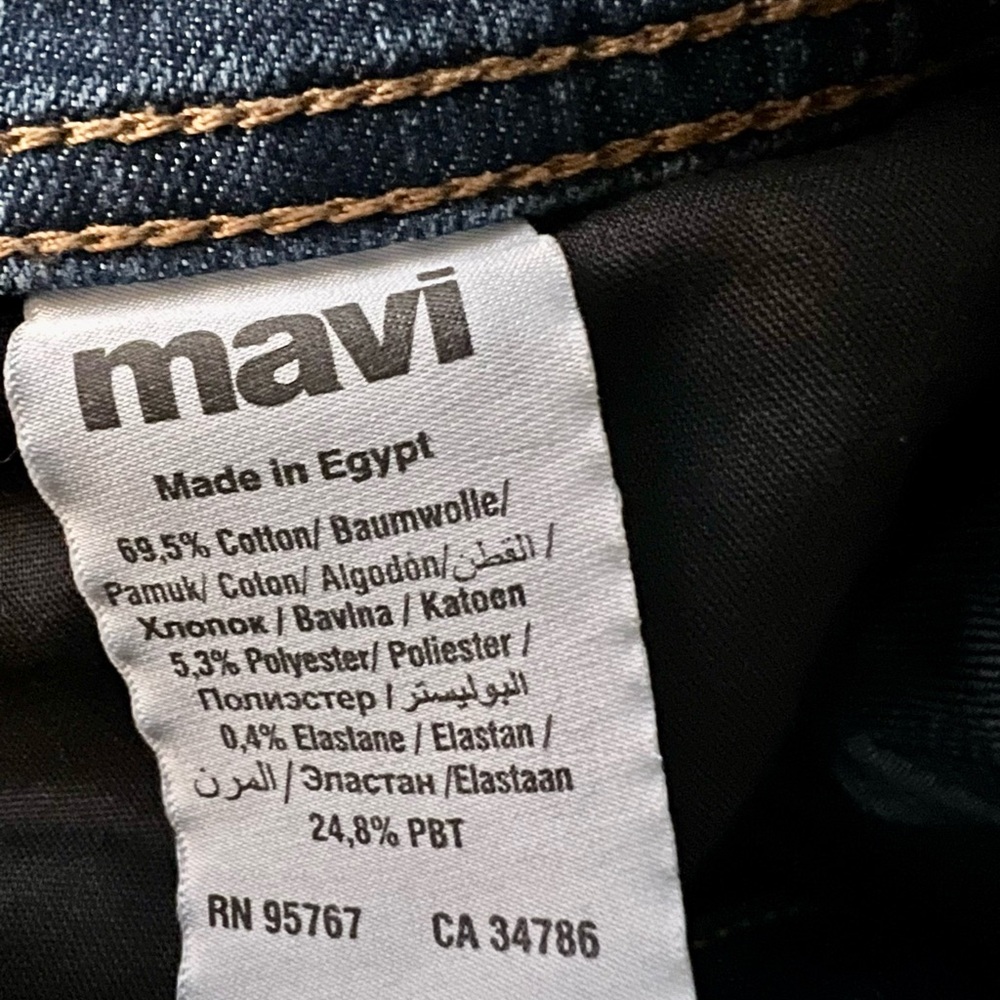 Mavi Blue Denim Men’s 32/32 Jeans with Detailed Accents Zach Straight Leg - Picture 7 of 9